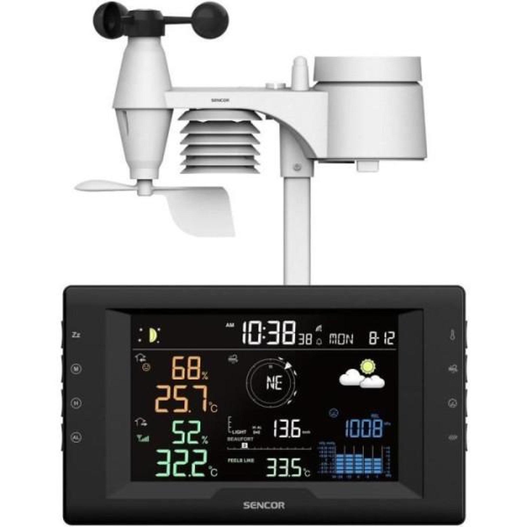 Voir la diapositive 2 : MARKET24 Station météo professionnelle - sencor - sws 9400