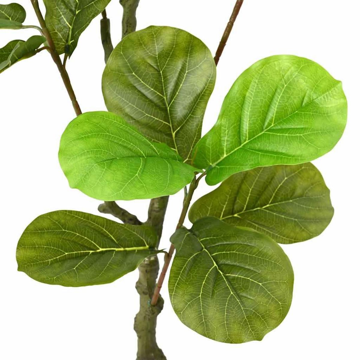VIDAXL Ficus artificiel 30 feuilles 125 cm vert