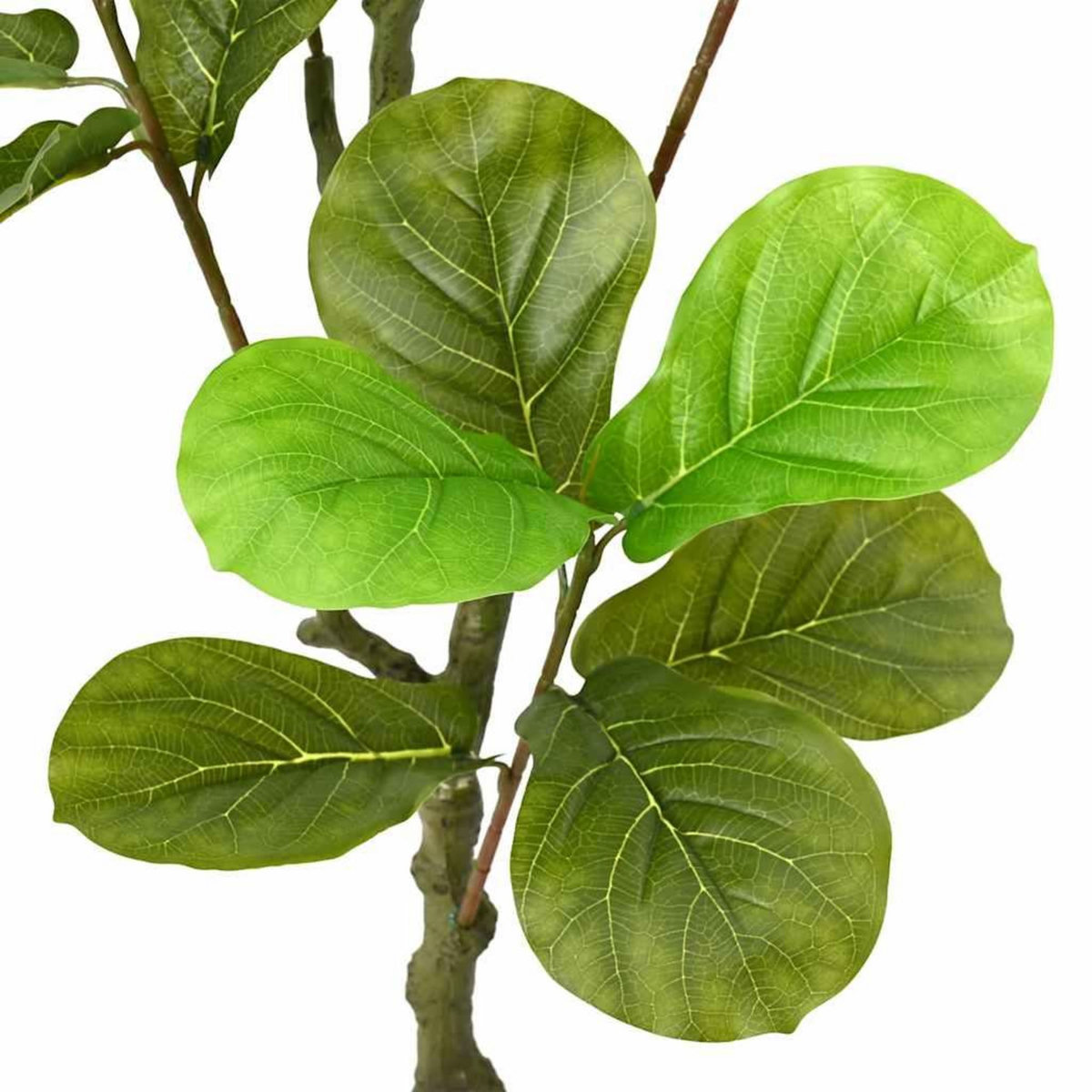 VIDAXL Ficus artificiel 30 feuilles 125 cm vert
