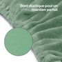 Voir la diapositive 4 : VIVEZEN Drap housse de protection en éponge pour coussin demi-rond 66 cm x 22 cm x 12 cm de table de massage - Vert pastel