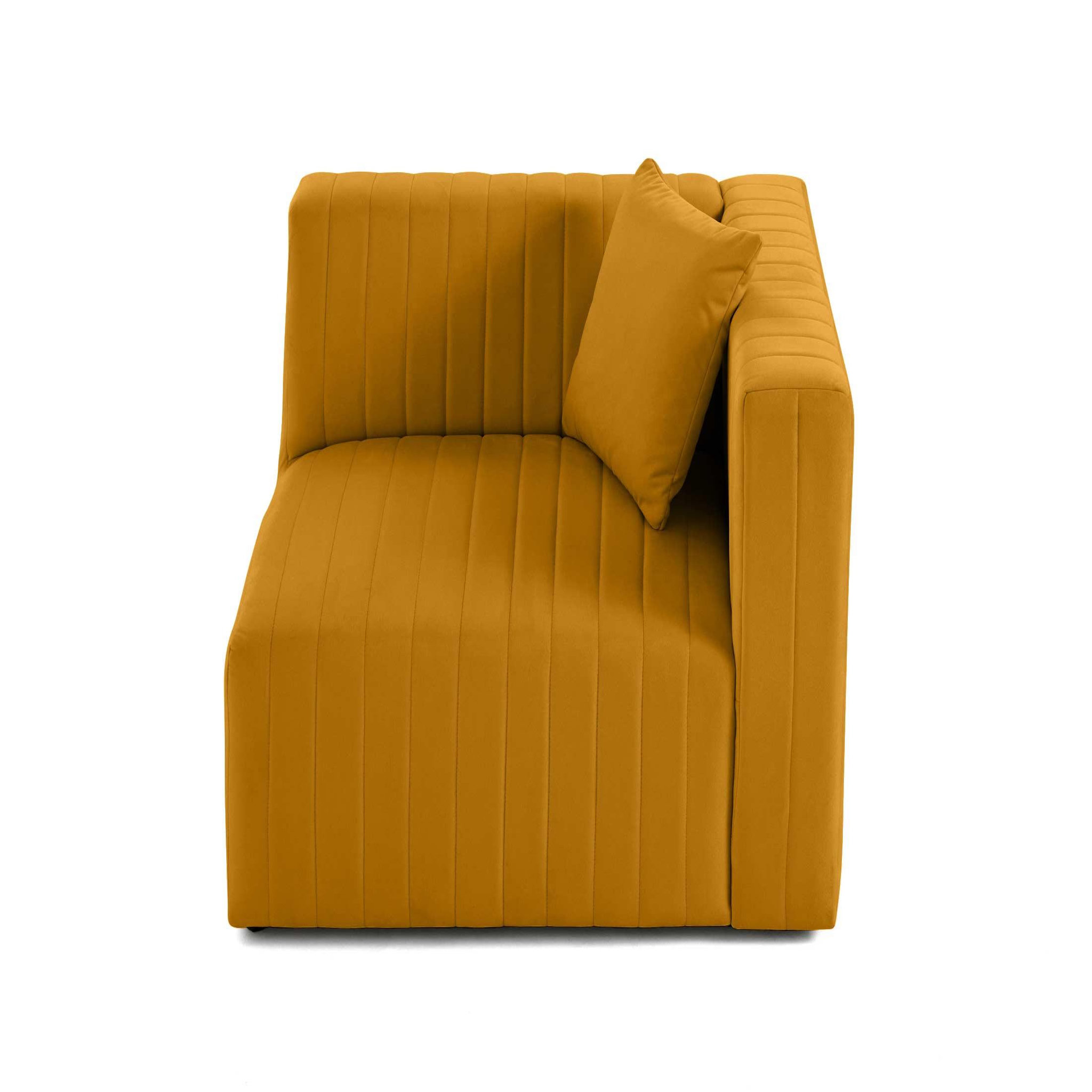 Voir la diapositive 6 : LISA DESIGN Nova - module d'assise droit - en velours