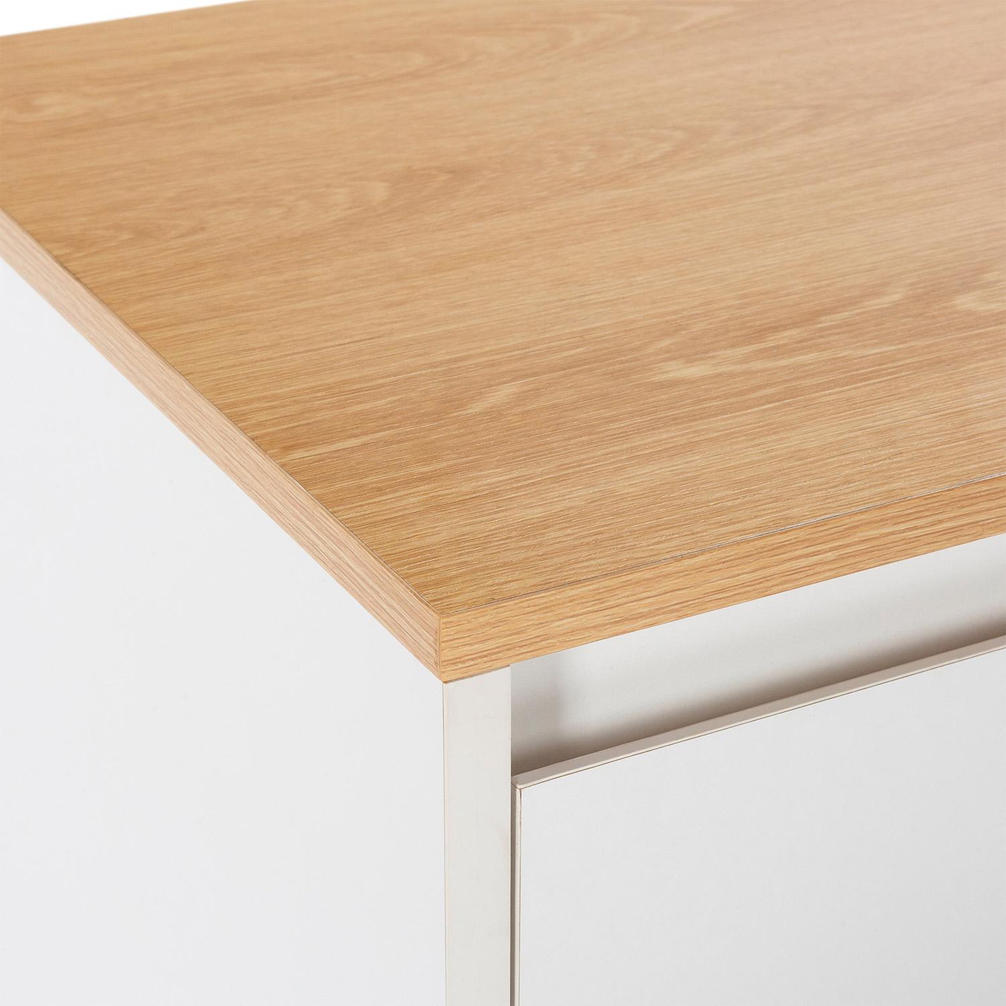 Voir la diapositive 5 : VS VENTA-STOCK Commode Desi 3 tiroirs couleur Blanc