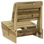 Voir la diapositive 5 : VIDAXL Chaise de jardin 60x64x70,5 cm bois de pin impregne