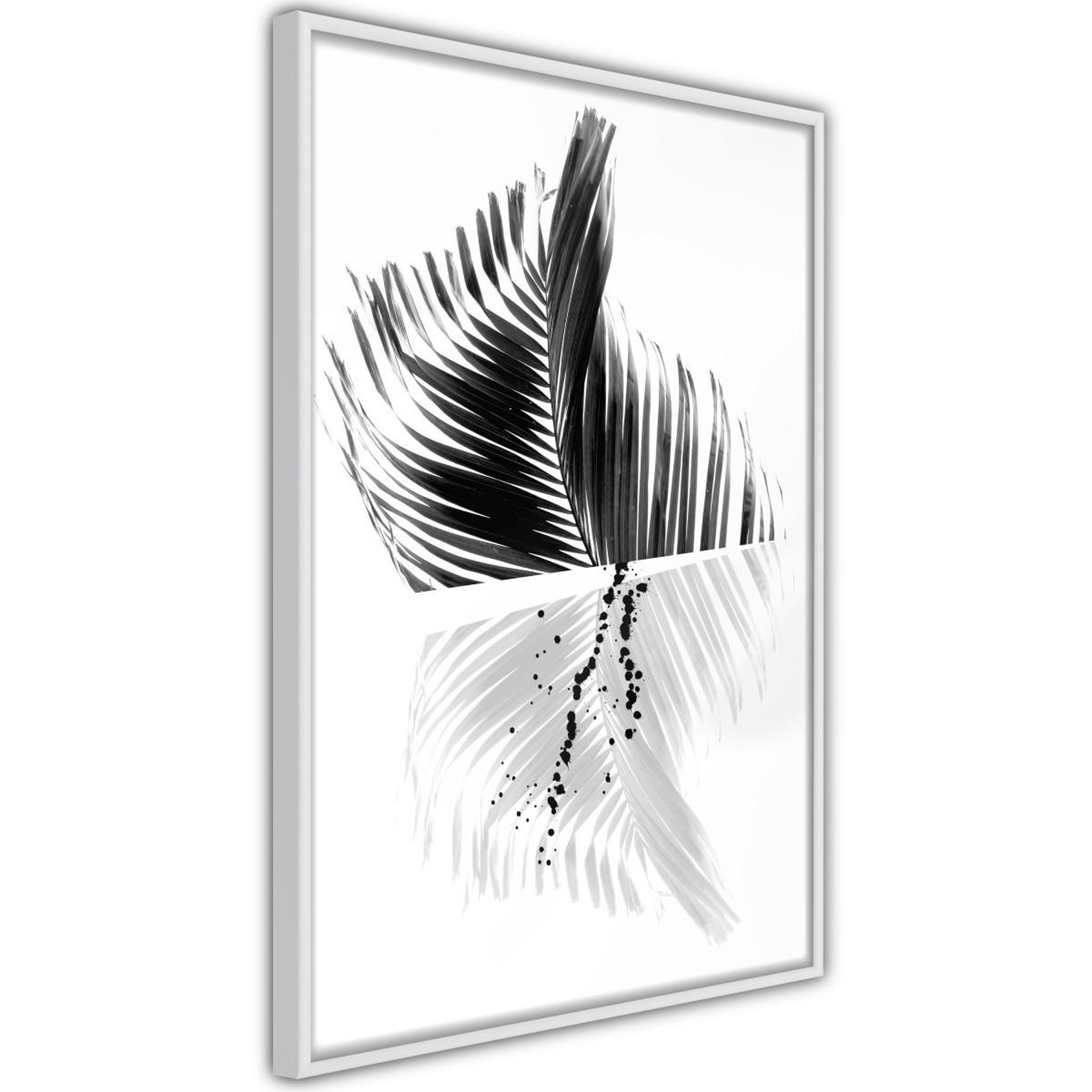 Paris Prix Affiche murale encadrée  abstract feather