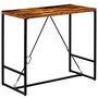 Voir la diapositive 1 : VIDAXL Table de bar Bois de recuperation massif 120x60x106 cm
