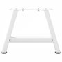 Voir la diapositive 5 : VIDAXL Pieds de table basse forme de A 2 pcs blanc 50x(30-31) cm acier