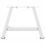 Voir la diapositive 5 : VIDAXL Pieds de table basse forme de A 2 pcs blanc 50x(30-31) cm acier
