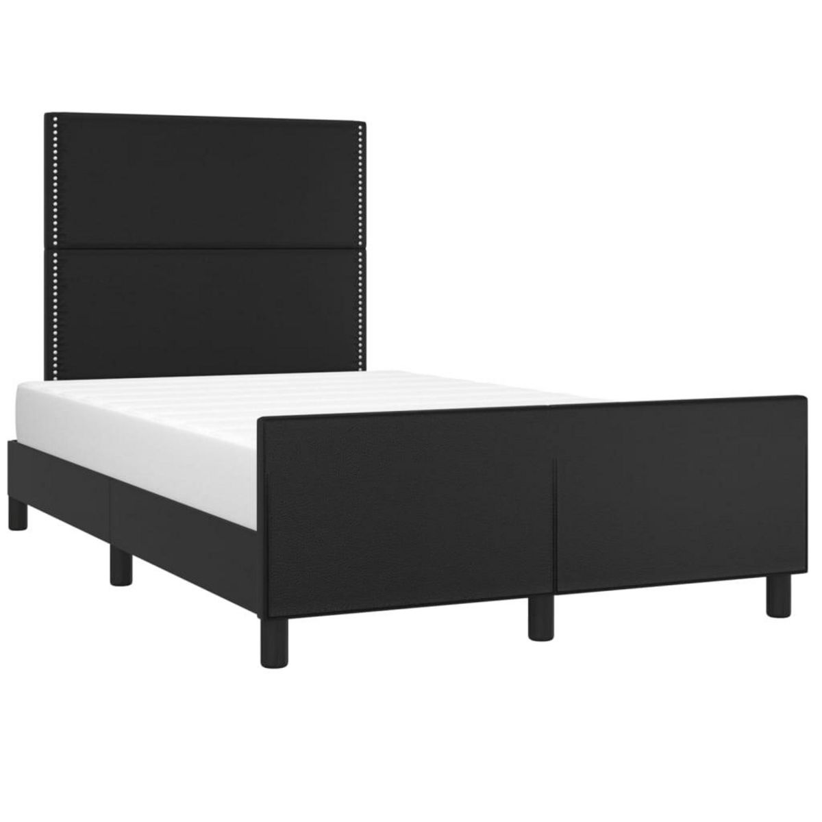 VIDAXL Cadre de lit sans matelas noir 120x200 cm similicuir