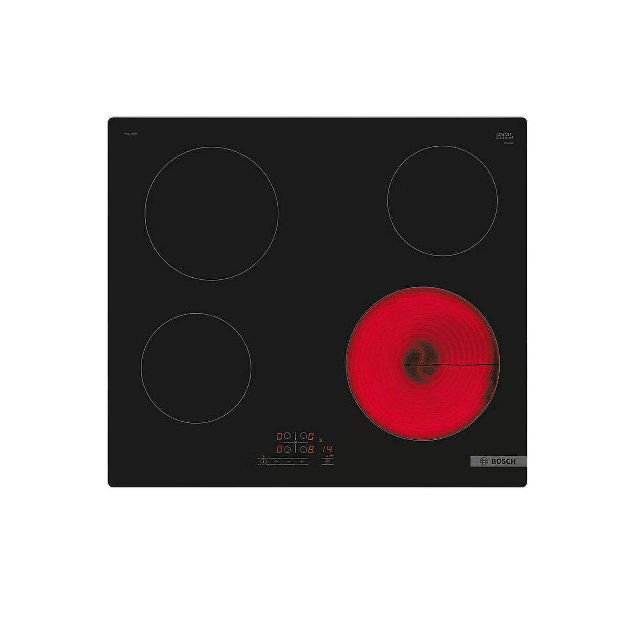 BOSCH Plaque vitrocéramique PKE611BB2E 6600W 60cm