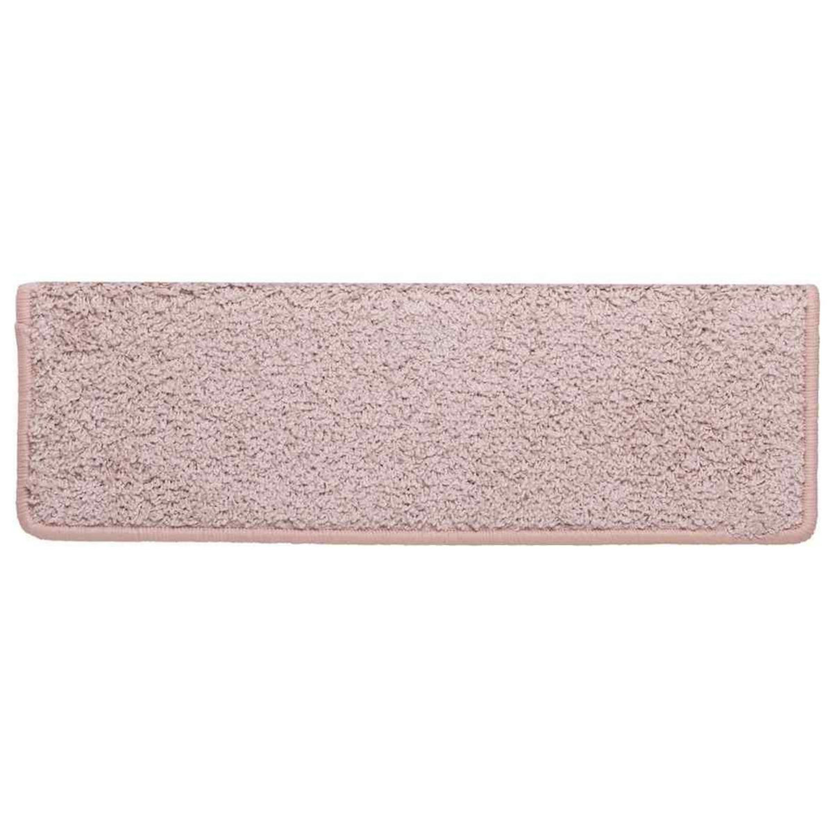 VIDAXL Tapis d'escalier 30 pcs 65x21x4 cm blanc et rose