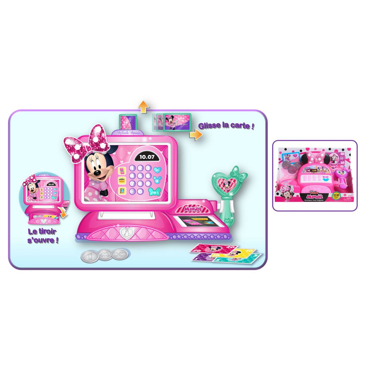 GP TOYS Minnie &ndash; Caisse enregistreuse avec fonctions sonores