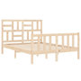Voir la diapositive 5 : VIDAXL Cadre de lit sans matelas 140x200 cm bois massif de pin