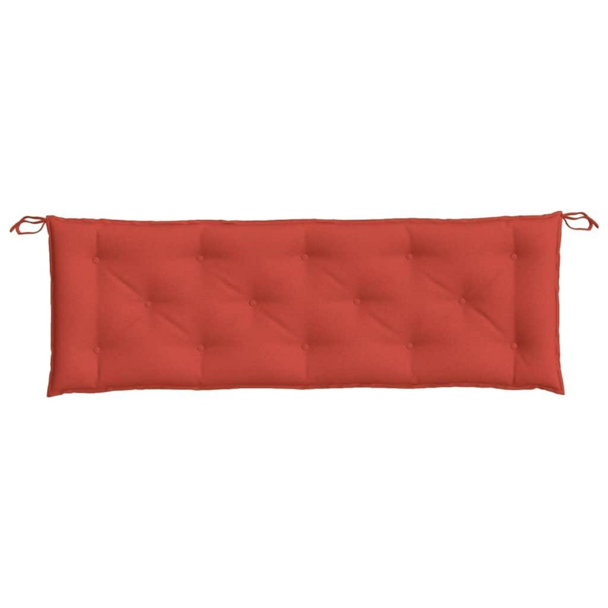 VIDAXL Coussin de banc de jardin rouge melange 150x50x7 cm tissu