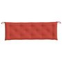 Voir la diapositive 4 : VIDAXL Coussin de banc de jardin rouge melange 150x50x7 cm tissu