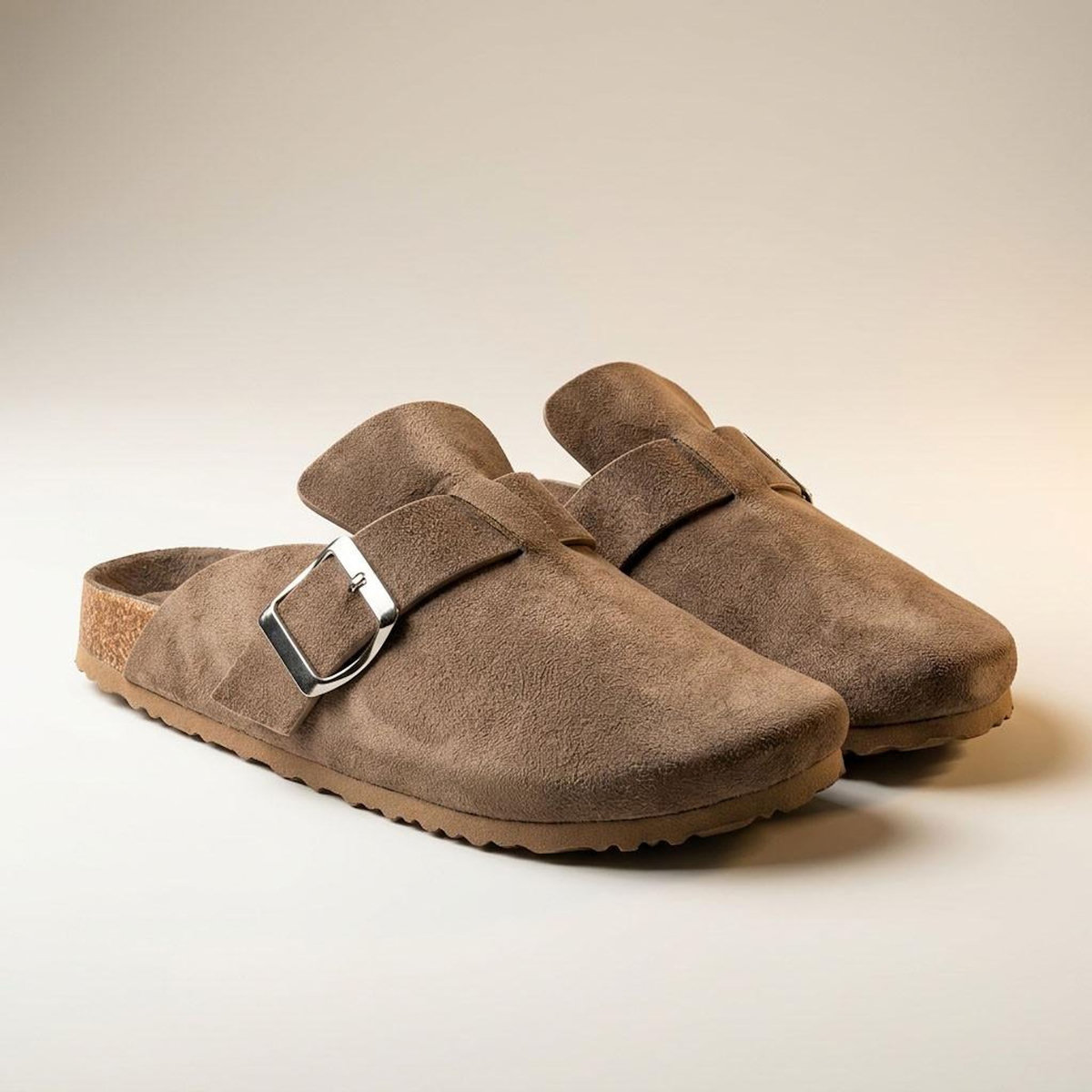 OZABI OZABI Sabot Fermé Enfant Suédine - Boucle Métal - Doublure Velours