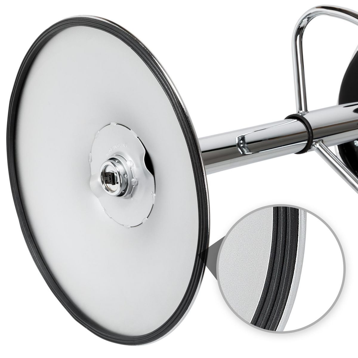 tectake Lot de 2 tabourets de bar Rembourré avec un dossier Hauteur d'assise 60 - 81 cm