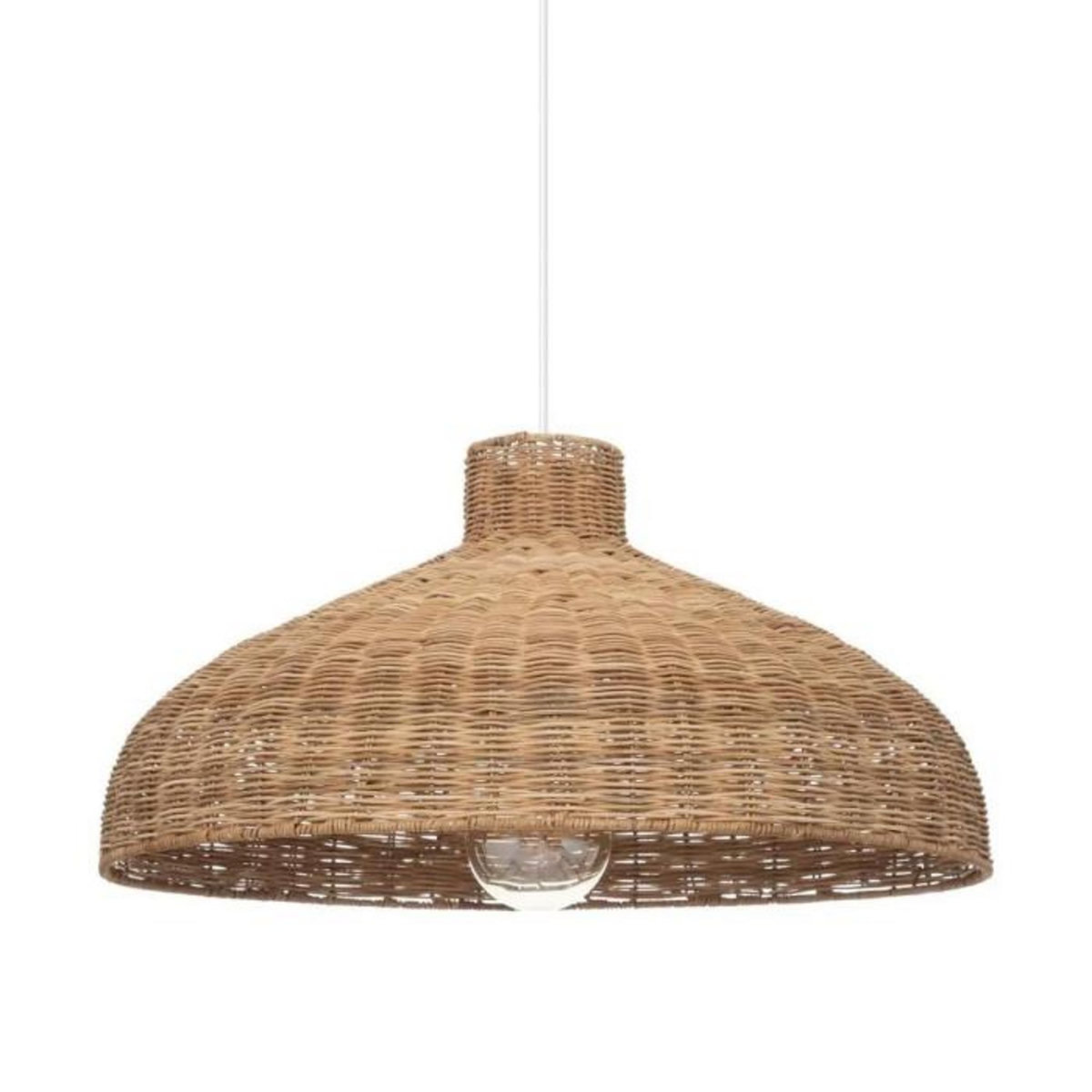 ATMOSPHERA Lampe Suspension en Rotin  Origines  58cm Beige