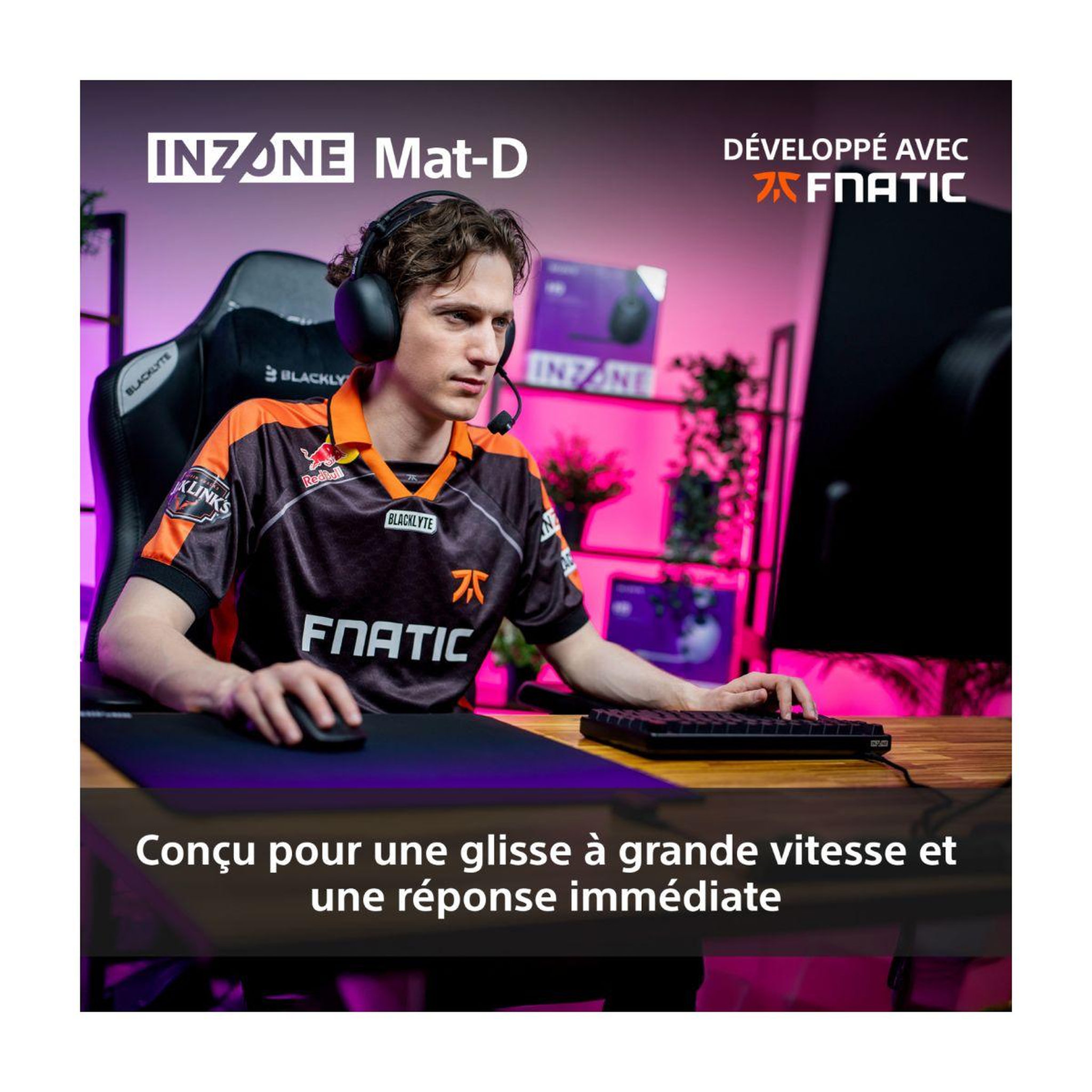 Voir la diapositive 3 : SONY Tapis de souris inzone mat-d