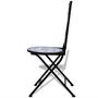 Voir la diapositive 3 : VIDAXL Chaises pliables de bistro lot de 2 Ceramique Bleu et blanc