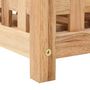Voir la diapositive 4 : VIDAXL Porte parapluie 18 x 18 x 50 cm Bois de noyer massif