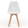 Voir la diapositive 3 : ID MARKET Lot de 6 chaises scandinaves SARA mix color pastel rose x2, gris clair x2 et blanc x2