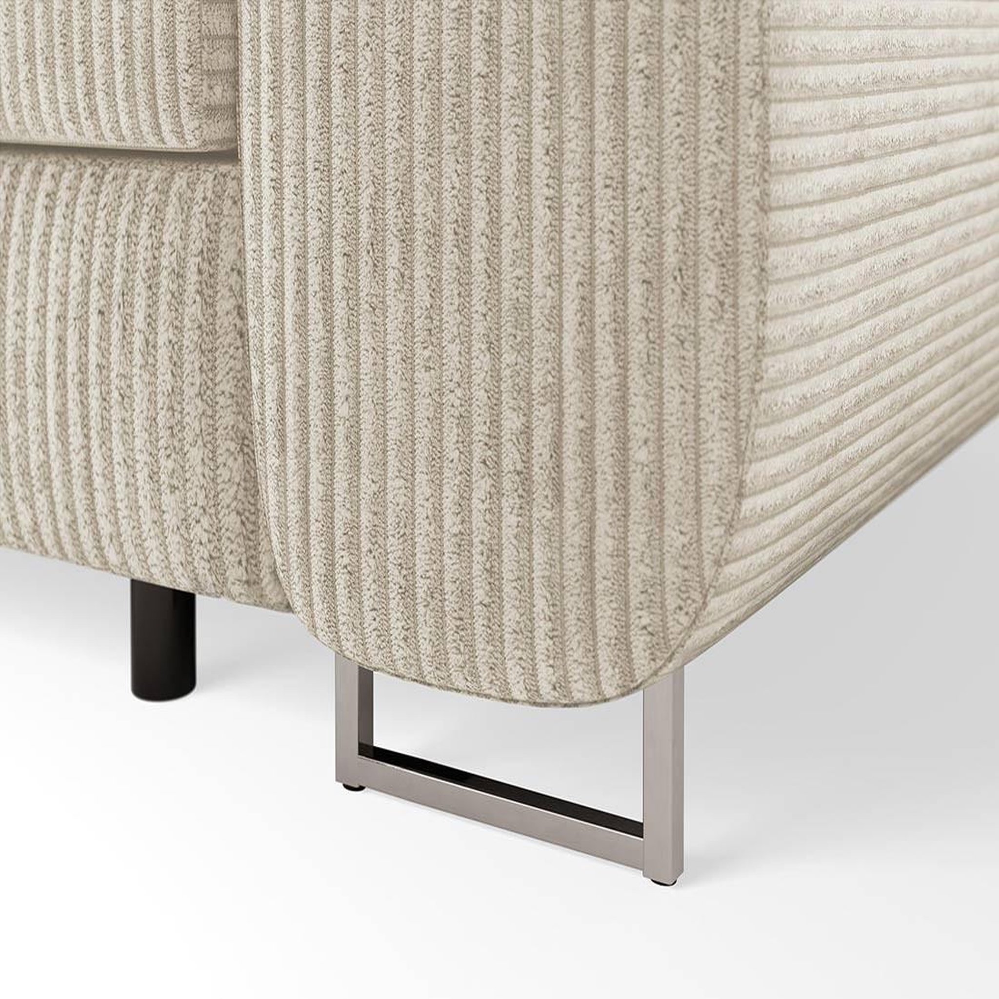 Voir la diapositive 6 : BEST MOBILIER Pablo - canapé droit 2 places avec têtières ajustables - en velours côtelé
