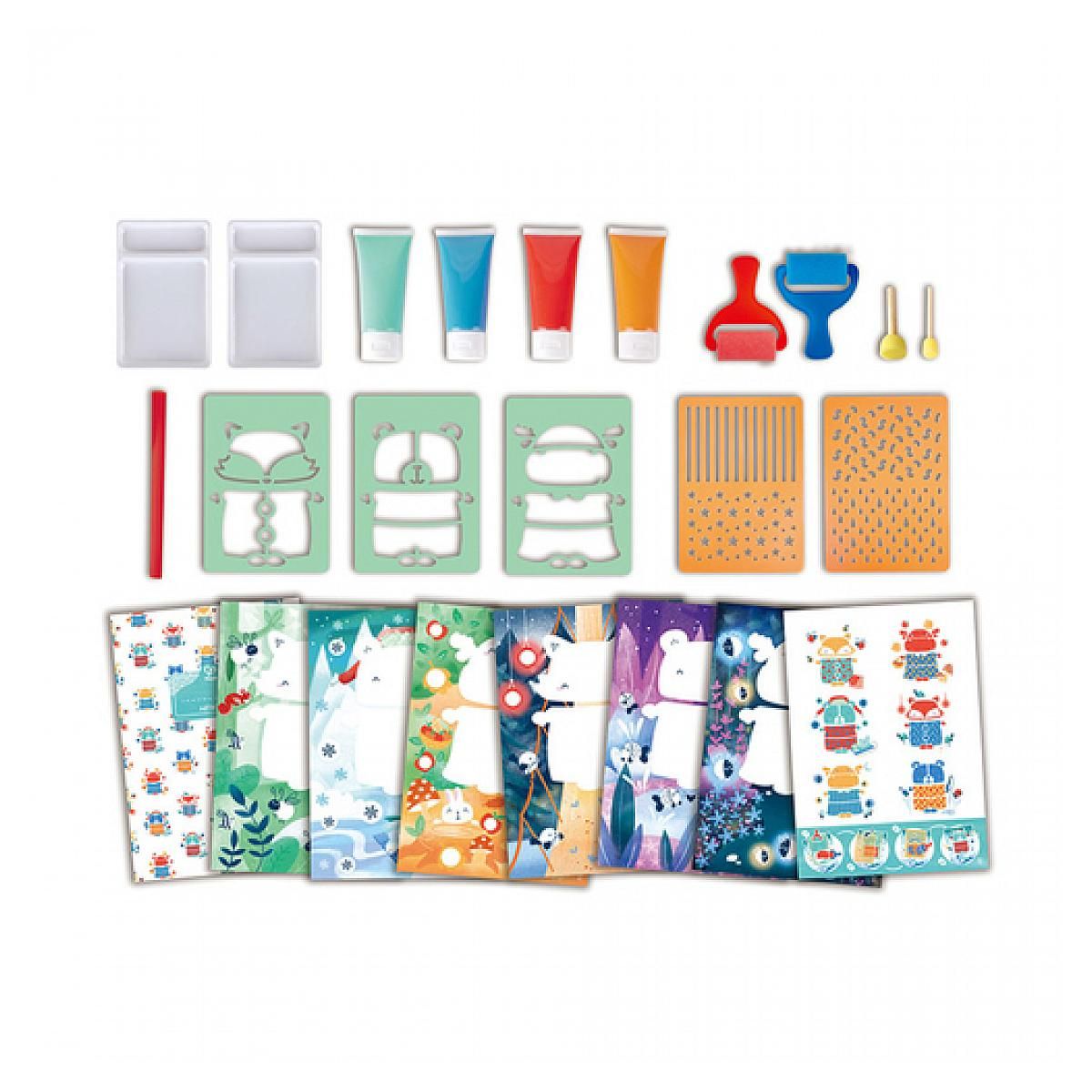 Hape Sponge painting fun - Set de peinture creatif