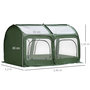 Voir la diapositive 3 : OUTSUNNY Serre pop-up - serre de jardin pop-up - 4 portes zippées enroulables - dim. 2,5L x 1,25l x 1,35H m - sac transport inclus - PVC vert