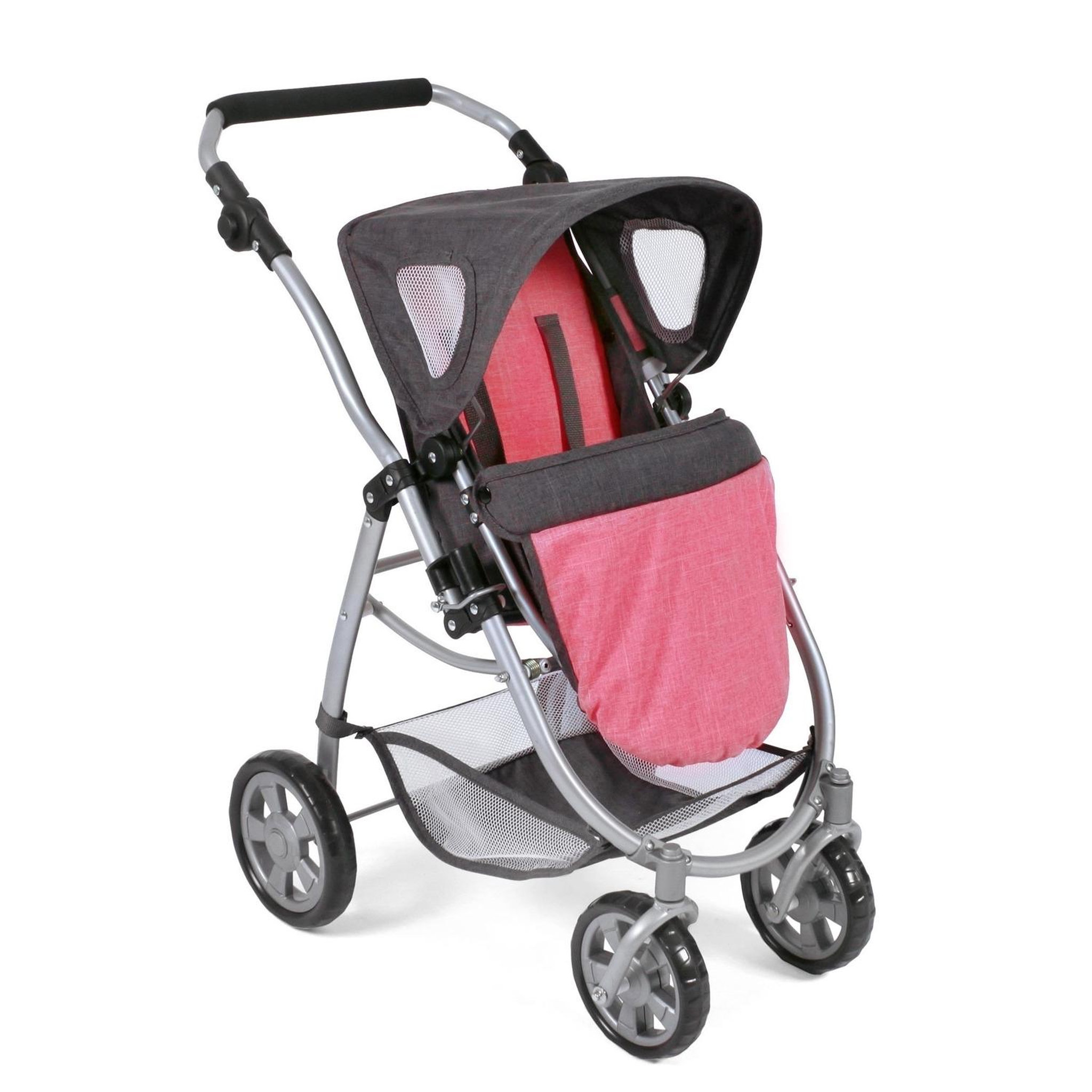 Voir la diapositive 3 : BAYER CHIC 2000 Poussette pour poupées, 3 en 1 EMOTION - anthracite-rose