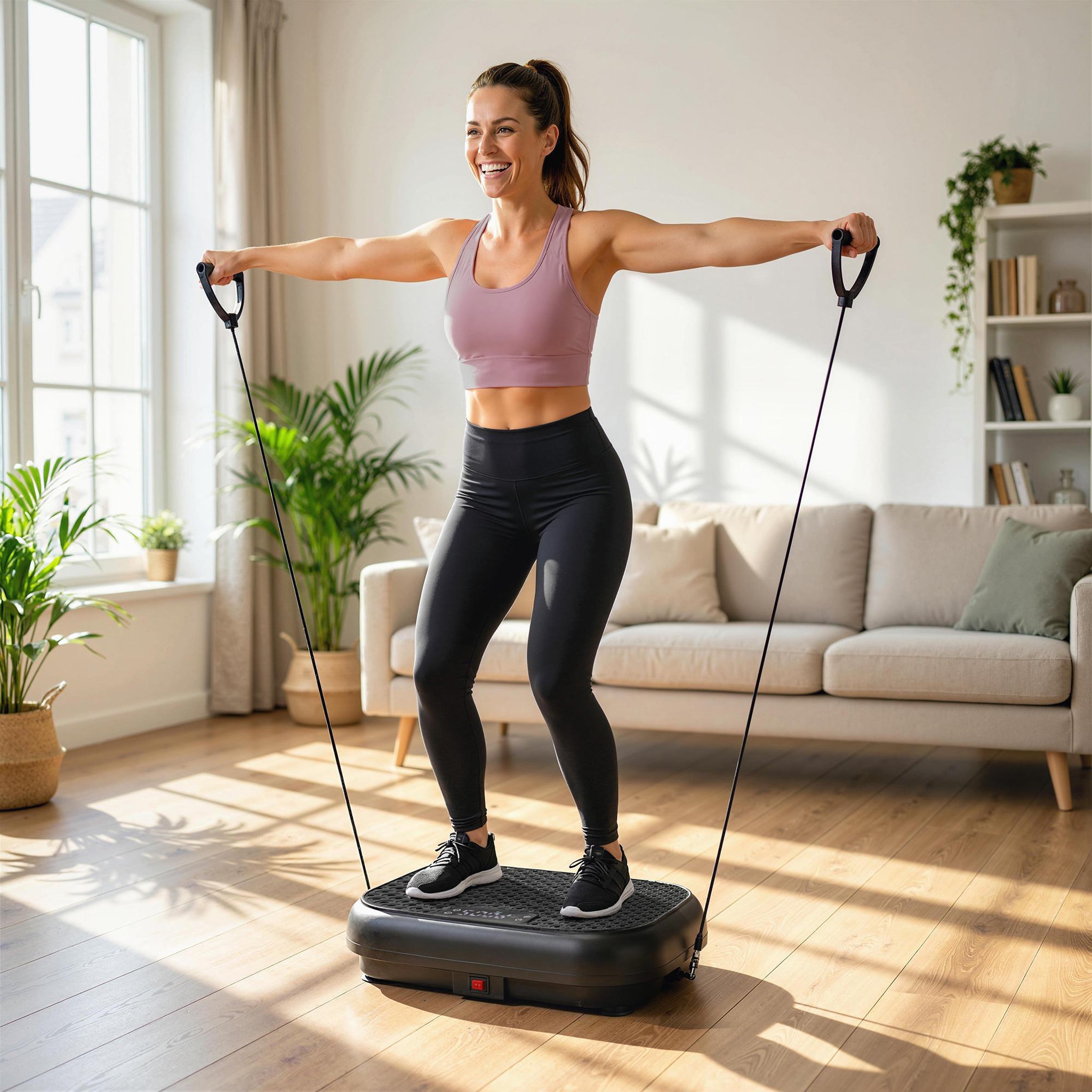 Voir la diapositive 6 : HOMCOM Plateforme vibrante fitness 200w 120 vitesses 5 prog. Noir