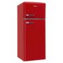 Voir la diapositive 1 : Amica Réfrigérateur combiné 55cm 246l statique rouge - AR7252R