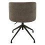 Voir la diapositive 4 : Paris Prix Chaise Pivotante Design  Gena  56cm Gris Foncé