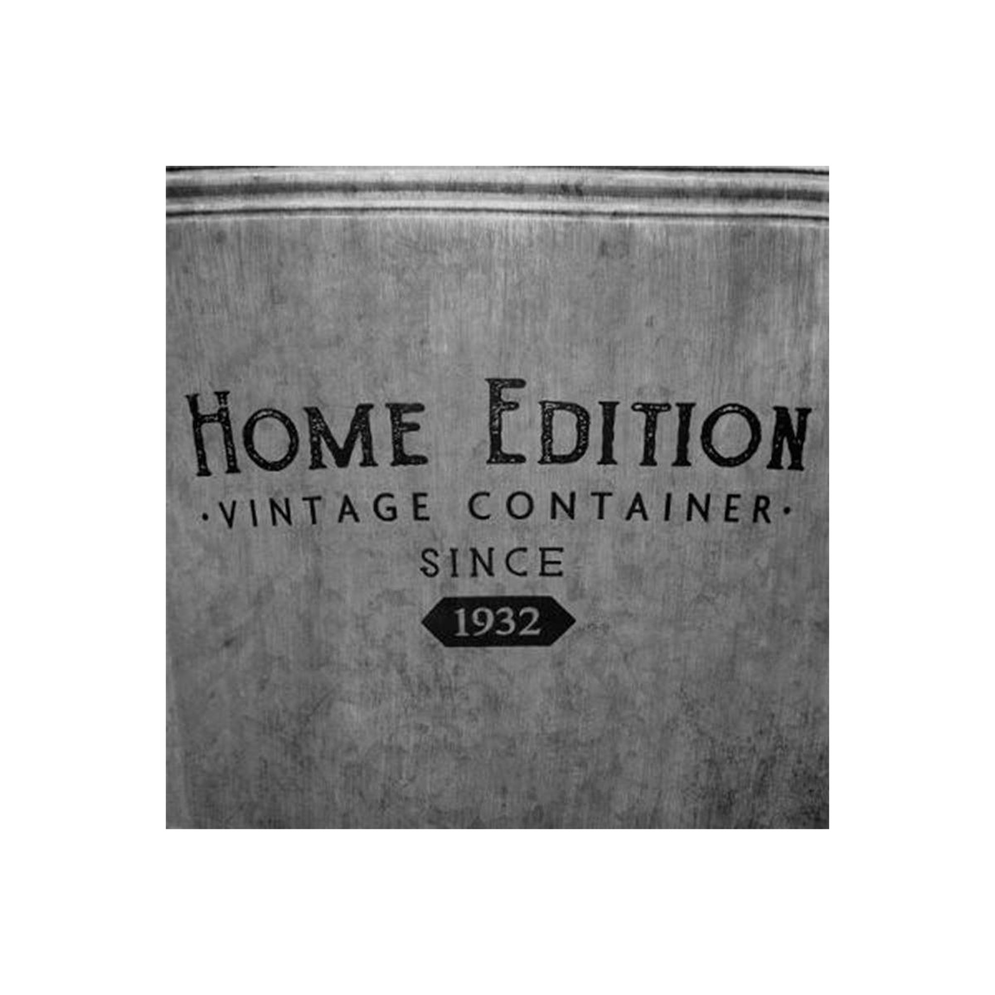 Voir la diapositive 3 : ATMOSPHERA Cache-pot en fer design  zinc  49cm gris