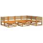 Voir la diapositive 3 : VIDAXL Salon de jardin avec coussins 8 pcs bois massif d'acacia