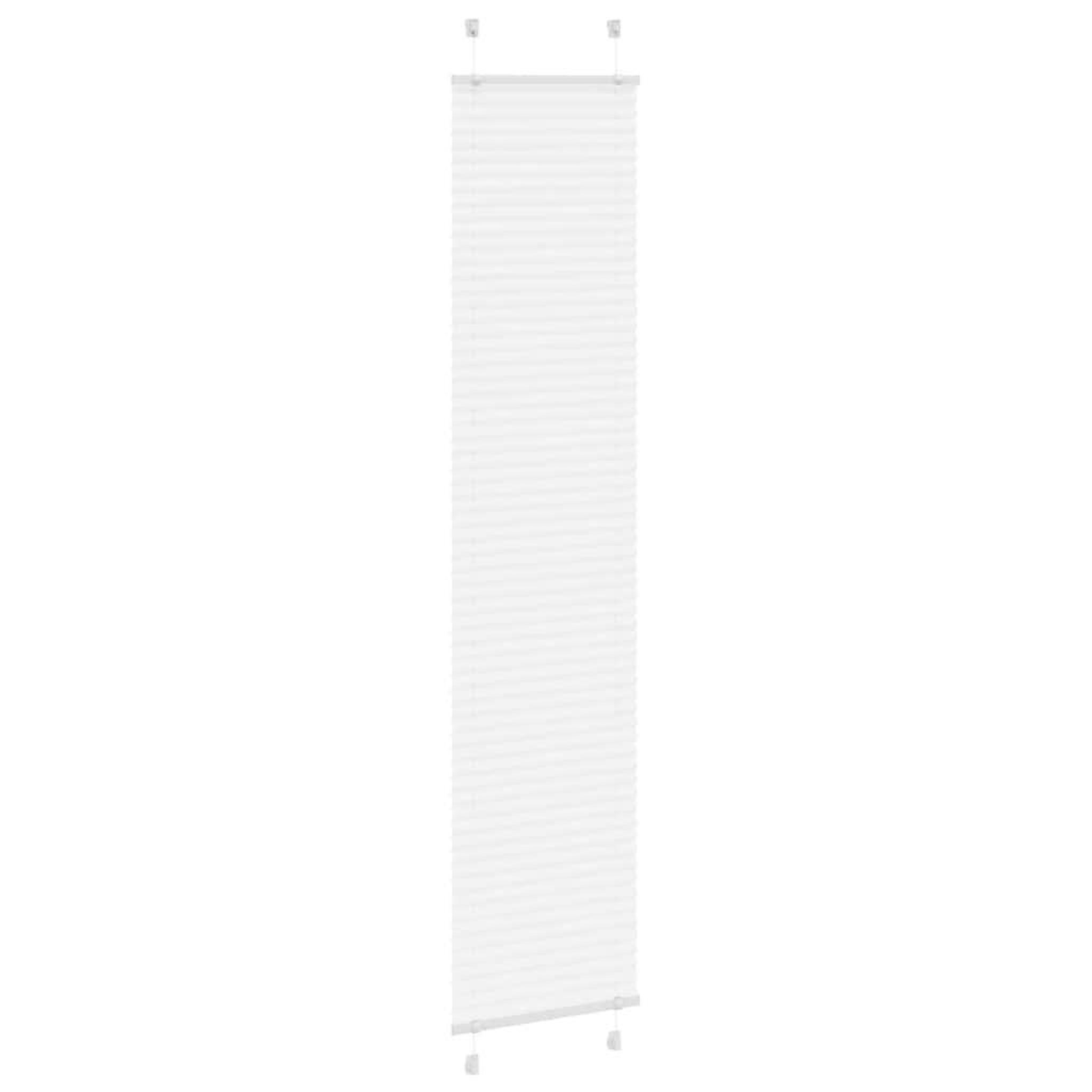 Voir la diapositive 3 : VIDAXL Store plisse blanc 40x200 cm largeur du tissu 39,4 cm polyester