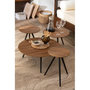 Voir la diapositive 5 : Paris Prix Lot de 4 Tables Basses en Bois  Teck  70cm Naturel