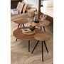 Voir la diapositive 5 : Paris Prix Lot de 4 Tables Basses en Bois  Teck  70cm Naturel