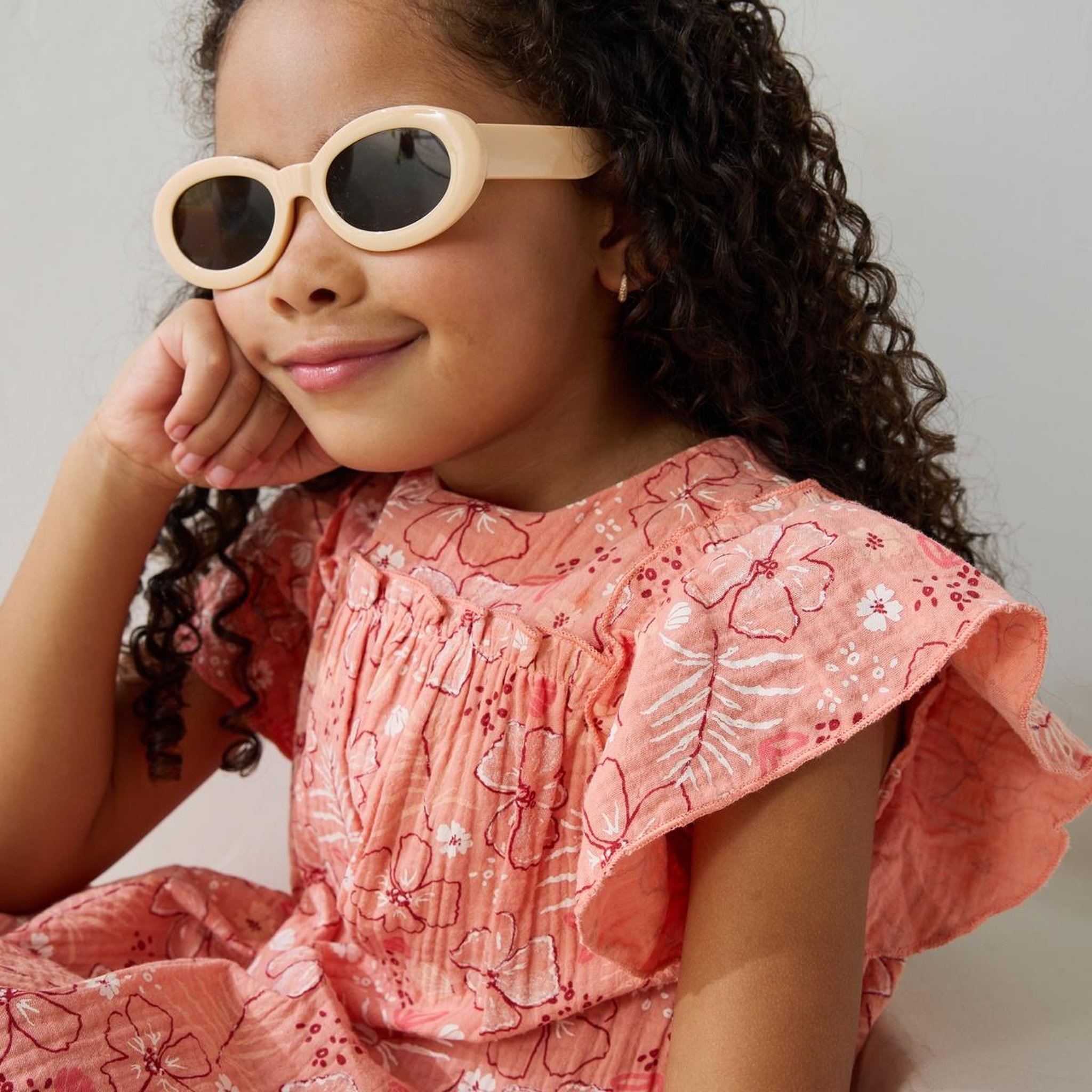 Voir la diapositive 5 : Petit Béguin Robe enfant en gaze de coton santa giulia