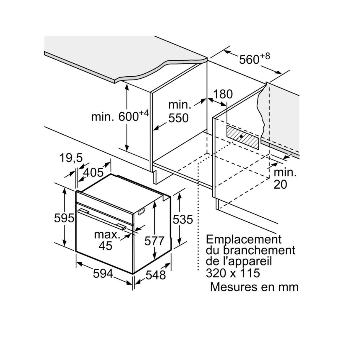 Siemens Four combiné mo intégrable 67l noir - HM776GKB1
