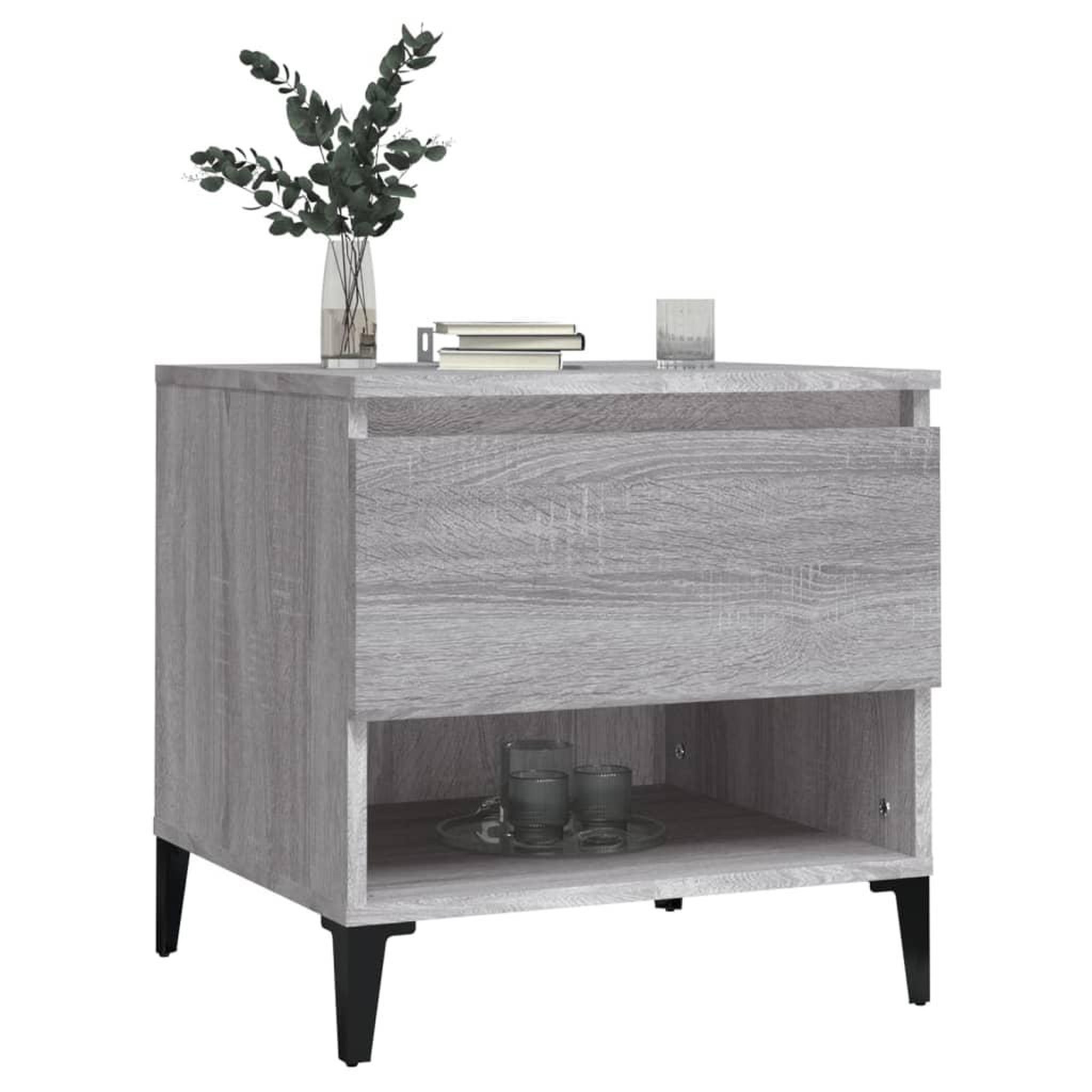 Voir la diapositive 4 : VIDAXL Tables d'appoint 2 pcs Sonoma gris 50x46x50 cm Bois ingenierie