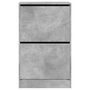 Voir la diapositive 5 : VIDAXL Armoire à chaussures gris béton 60x34x96,5 cm bois d ingénierie