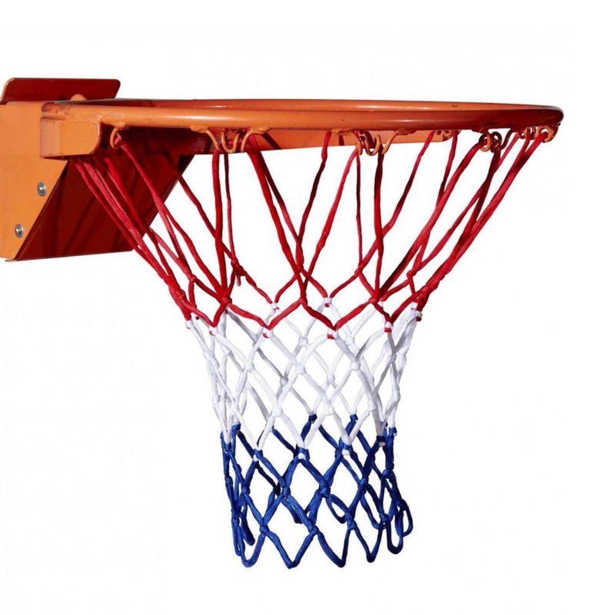 Voir la diapositive 4 : BUMBER Lot de 2 filets de panier de basket-ball - Rouge, blanc, bleu - Adaptabilité universelle et Installation facile
