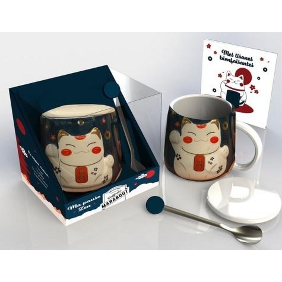 MA PAUSE ZEN. MES TISANES BIENFAISANTES - COFFRET AVEC 1 MUG ET 1 CUILLERE, Green Fern