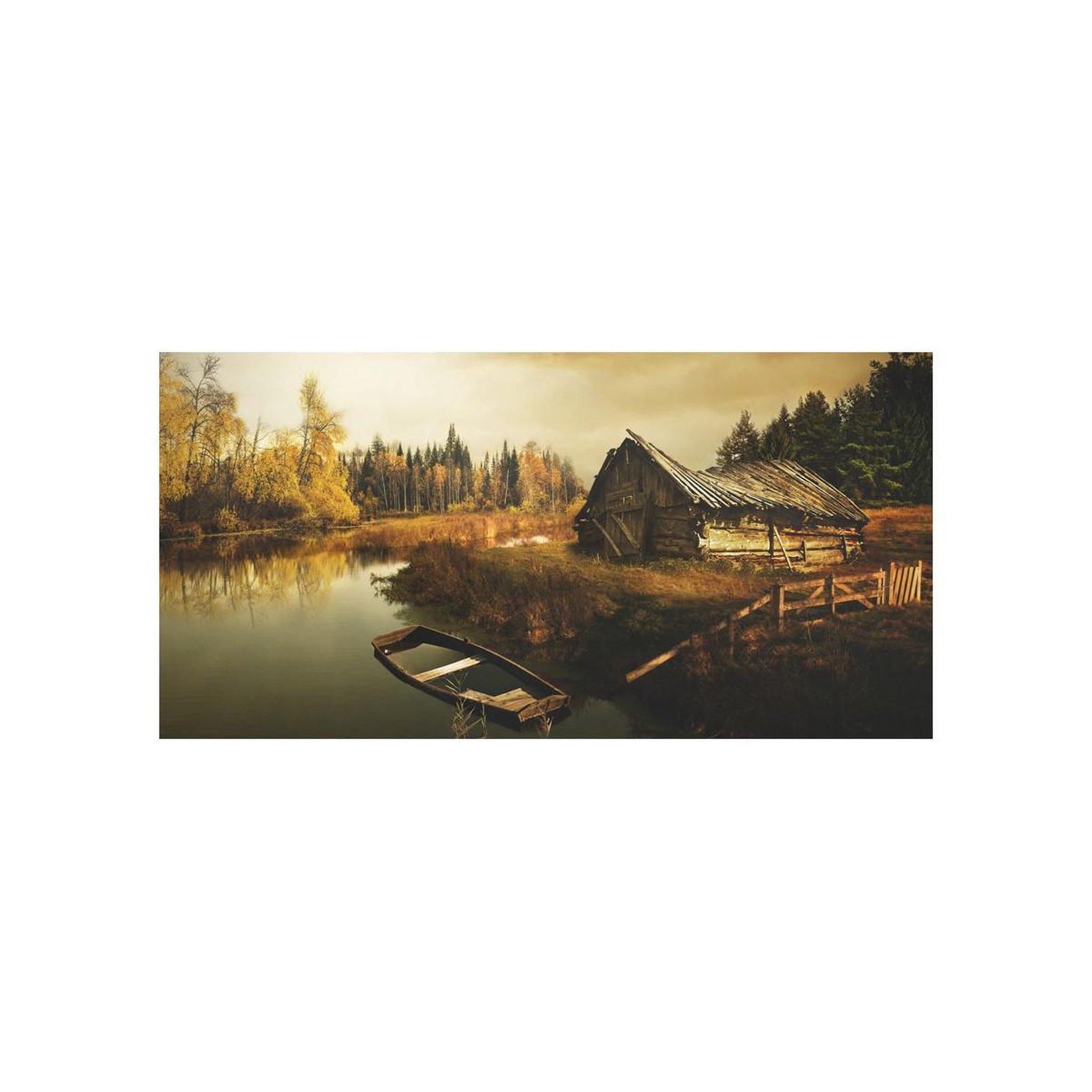 Voir la diapositive 2 : Paris Prix Papier peint xxl  desolate hut  270x550cm