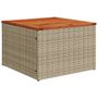 Voir la diapositive 4 : VIDAXL Salon de jardin avec coussins 9pcs melange beige resine tressee