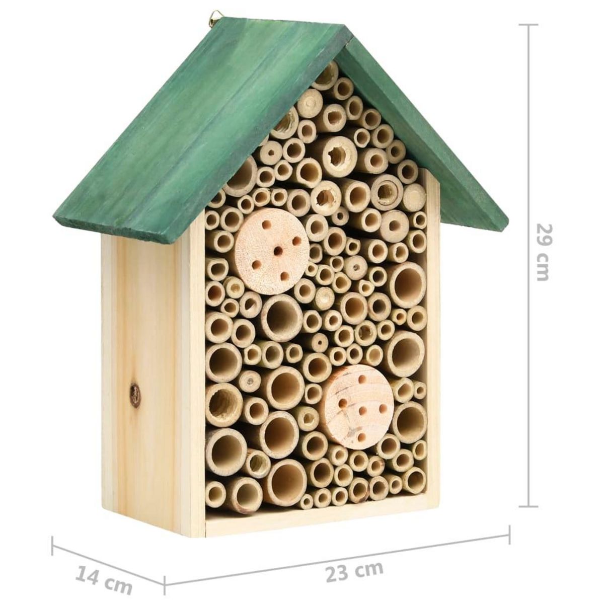 VIDAXL Hotel a insectes 2 pcs 23x14x29 cm Bois de sapin massif