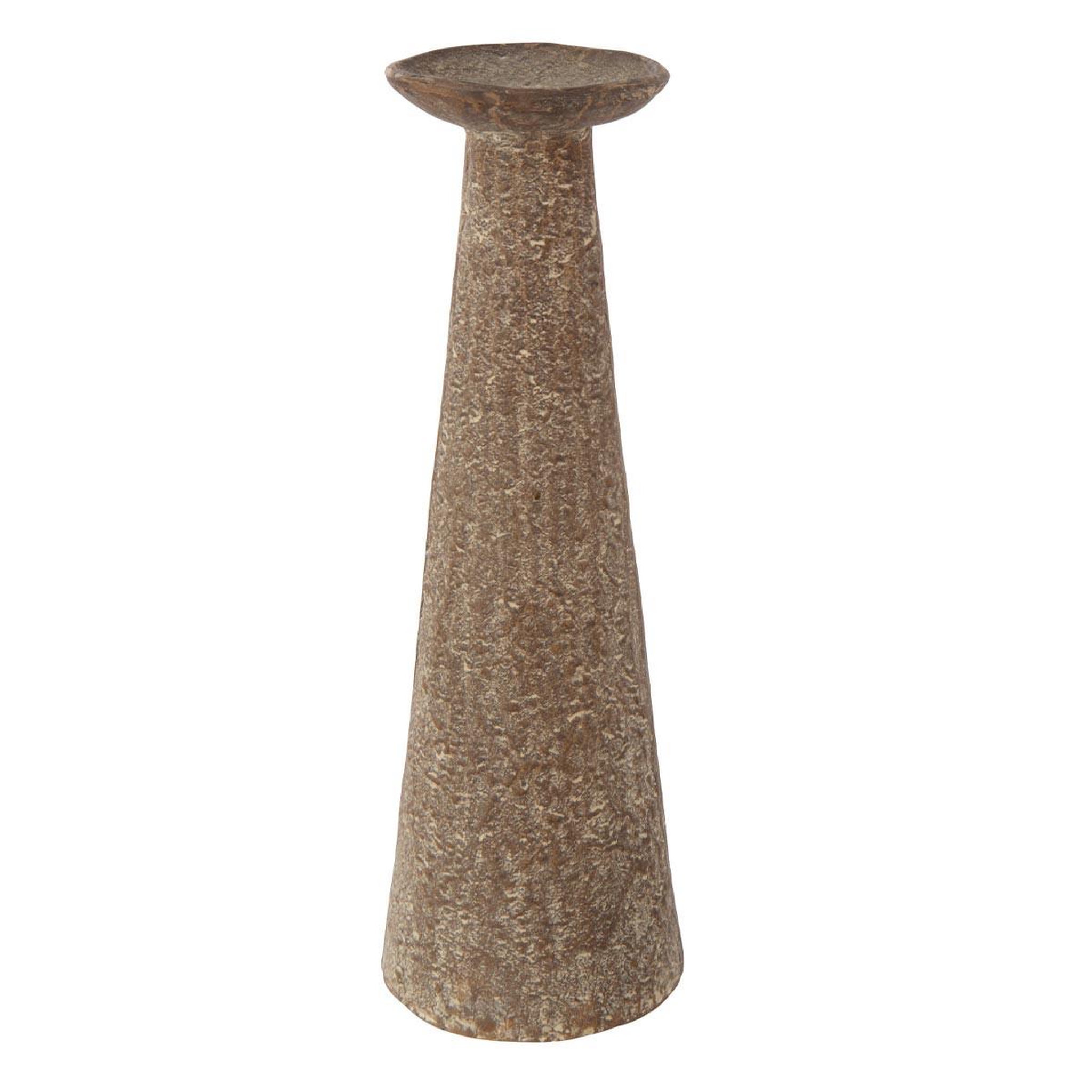 J-LINE Bougeoir déco en métal  darrel  36cm marron