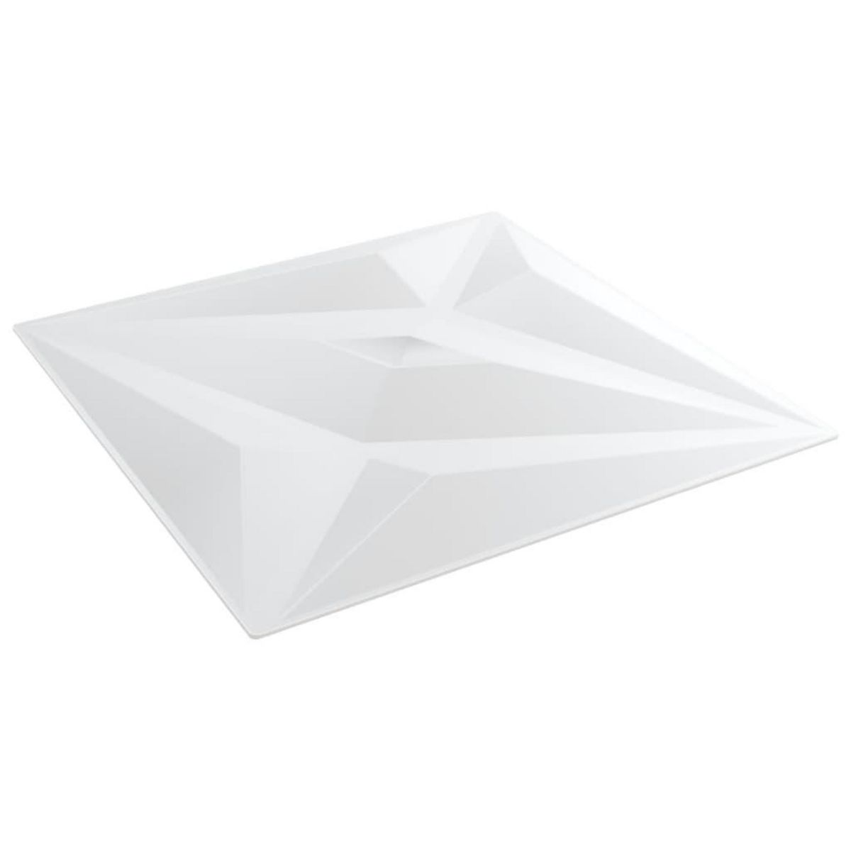 VIDAXL Panneaux muraux 12 pcs blanc 50x50 cm XPS 3 m² etoile