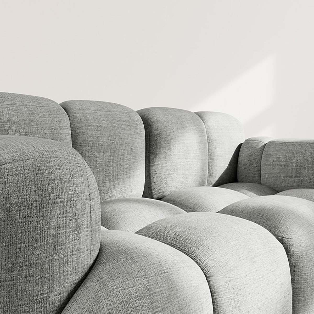 LISA DESIGN Grace - canapé modulable 2 places en velours texturé