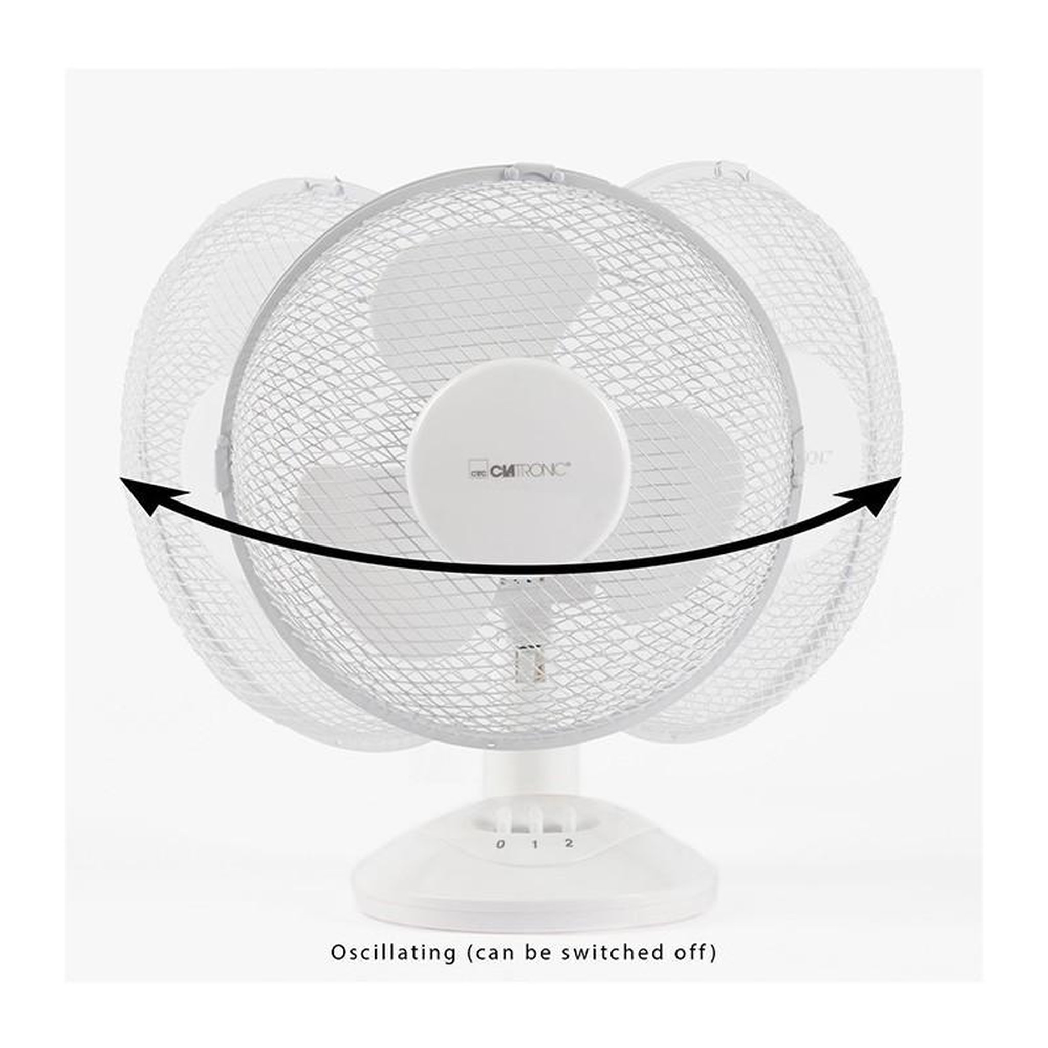 Voir la diapositive 6 : CLATRONIC Ventilateur De Table Blanc Vl 3601 Clatronic